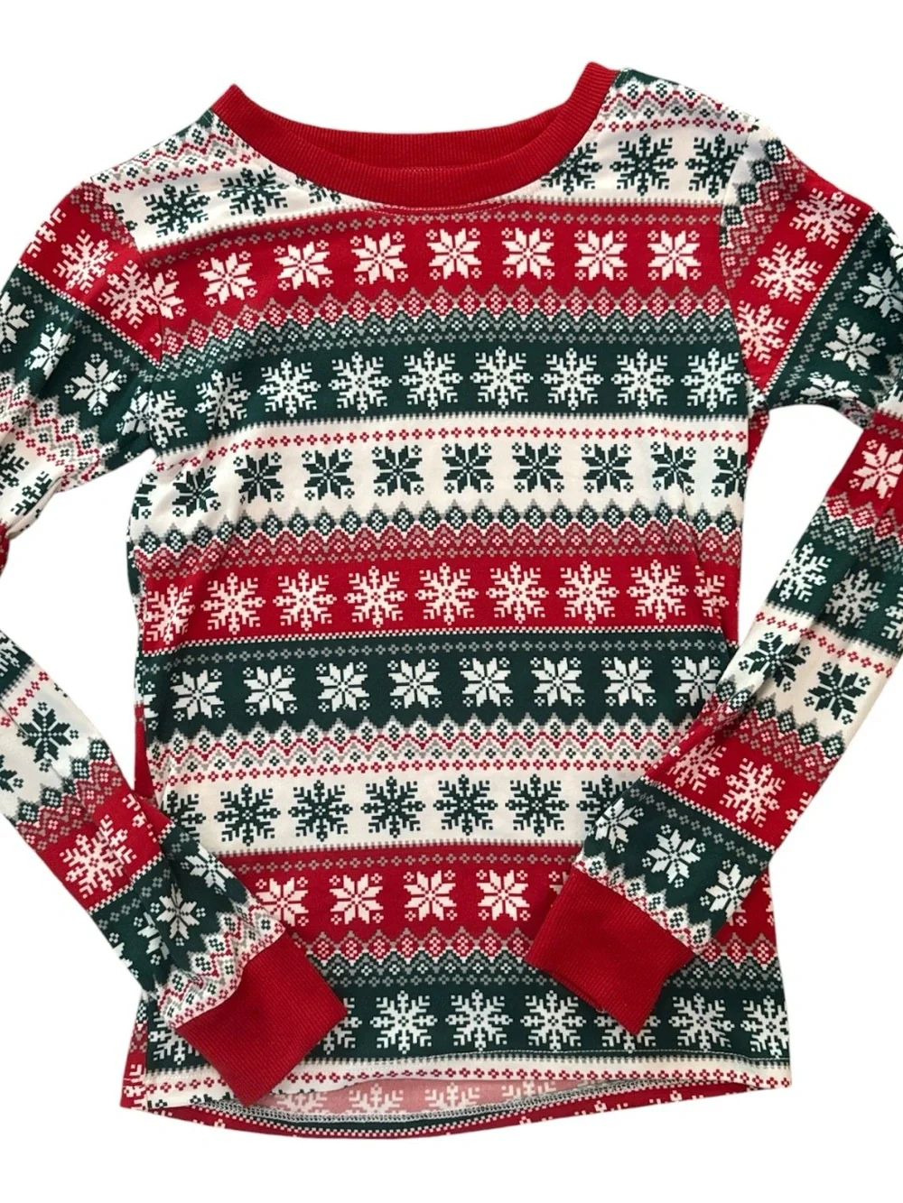 Carter's Kids Holiday Long-Sleeve Tops - Red, White & Green (2-Pack) Christmas